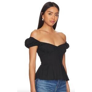 NWT Bardot Larna Top, Black Small